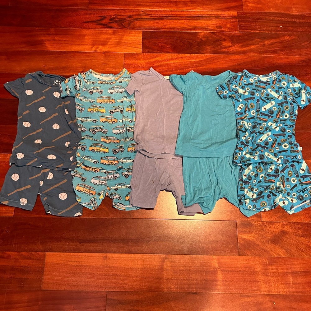 Lot of 3T bamboo pjs EUC kyte baby posh peanut
